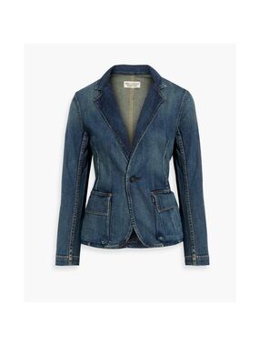 Nili Lotan Women's Denim Blazer Jacket - Blue Sz 4